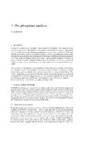 The phosphate analysis