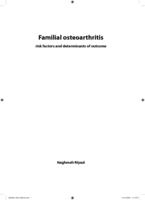 Familial osteorarthritis : risk factors and determinants of outcome
