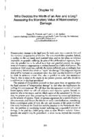 Who decides the worth of an arm and a leg? Assessing the monetary value of nonmonetary damage