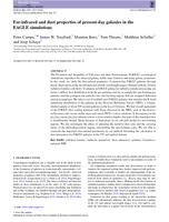 Far-infrared and dust properties of present-day galaxies in the EAGLE simulations