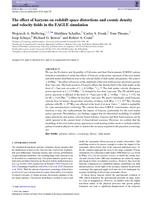 The effect of baryons on redshift space distortions and cosmic density and velocity fields in the EAGLE simulation