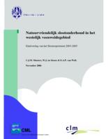 Natuurvriendelijk slootonderhoud in het westelijk veenweidegebied. Eindverslag van het Slootexperiment 2003-2005.