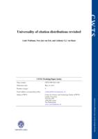 Universality of citation distributions revisited