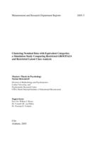 Clustering nominal data with equivalent categories: A simulation study comparing restricted GROUPALS and restricted latent class analysis