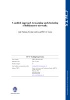 A unified approach to mapping and clustering of bibliometric networks