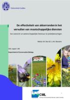 De effectiviteit van akkerranden in het vervullen van maatschappelijke diensten.  Een overzicht uit wetenschappelijke literatuur en practijkervaring