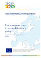 Resource constraints in successful climate policy : key constraints and bottlenecks, and some solutions