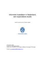 Informele huwelijken in Nederland; een exploratieve studie