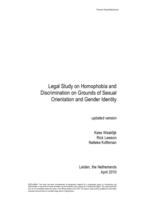 Thematic study Netherlands - Legal Study on Homophobia and Discrimination on Grounds of Sexual Orientation and Gender Identity