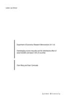 Disentangling Income Inequality and the Redistributive Effect of Social Transfers and Taxes in 36 LIS Countries.