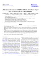 ATCA observations of the MACS-Planck Radio Halo Cluster Project. I. New detection of a radio halo in PLCK G285.0-23.7