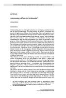 Autonomy of law in Indonesia