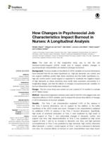 How changes in psychosocial job characteristics impact burnout in nurses: A longitudinal analysis