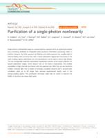 Purification of a single-photon nonlinguarity