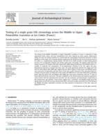 Testing of a single grain OSL chronology across the Middle to Upper Palaeolithic transition at Les Cottés (France)