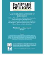 Labour Relations and Modes of Employment