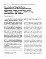 Introduction of the phzH gene of Pseudomonas chlororaphis PCL1391 extends the range of biocontrol ability of Phenazine-1-Carboxylic Acid-Producing pseudomonas spp. strains