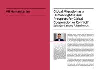 Global Migration as a Human Rights Issue: Prospects for Global Cooperation or Conflict?