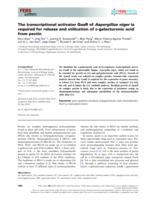 The transcriptional activator GaaR of Aspergillus niger is required for release and utilization of D-galacturonic acid from pectin