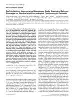 Body attention, ignorance and awareness scale: assessing relevant concepts for physical and psychological functioning in psoriasis