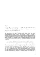 Processes of convergence and divergence in the policy formulation of policing strategies for European metropolises