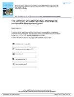The Victims of Unsustainability: A Challenge to Sustainable Development Goals