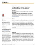 Multiplexing genetic and nucleosome positioning codes: A computational approach