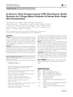 A Generic Multi-Compartmental CNS Distribution Model Structure for 9 Drugs Allows Prediction of Human Brain Target Site Concentrations