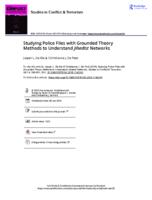 Studying Police Files with Grounded Theory Methods to Understand Jihadist Networks