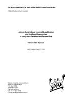 African rural labour, income diversification and livelihood approaches: a long-term development perspective