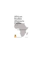 African Studies Abstracts Online: number 13, 2006