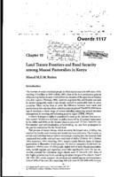 Land tenure frontiers and food security among Maasai pastoralists in Kenya