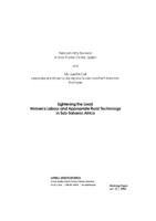 Lightening the load: women's labour and appropriate rural technology in Sub-Saharan Africa