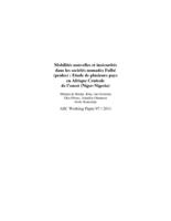 Mobilités nouvelles et insécurités dans les sociétés nomades Fulbé (peules): étude de plusieurs pays en Afrique Centrale de l'ouest (Niger-Nigeria)