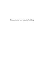 Bricks, Mortar and Capacity Building: A Socio-Cultural History of SNV Netherlands Development Organisation