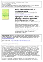 Fighting over forest: toward a shared analysis of livelihood conflicts and conflict management in Ghana