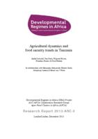 Agricultural dynamics and food security trends in Tanzania