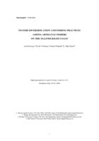 Income diversification and fishing practices among artisanal fishers on the Malindi-Kilifi coast