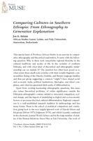 Comparing cultures in Southern Ethiopia: from ethnography to generative explanation
