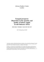 Unequal prospects: Disparities in the quantity and quality of labour supply in sub-Saharan Africa