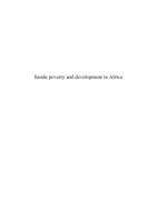 Inside poverty and development in Africa: critical reflections on pro-poor policies