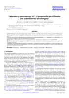 Laboratory spectroscopy of 1, 2-propanediol at millimeter and submillimeter wavelengths