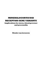 Mineralocorticoid receptor gene variants : implications for stress, blood pressure and personality