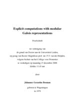 Explicit computations with modular Galois representations