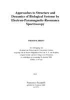 Approaches to structure and dynamics of biological systems by electron-paramagnetic-resonance spectroscopy