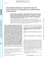 Glucosylated cholesterol in mammalian cells and tissues: formation and degradation by multiple cellular β-glucosidases