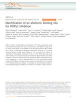 Identification of an allosteric binding site for RORγt inhibition.