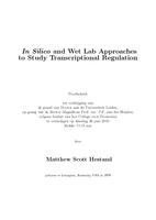 In silico and wet lab approaches to study transcriptional regulation
