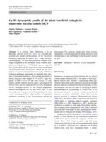 Cyclic lipopeptide profile of the plant-beneficial endophytic bacterium Bacillus subtilis HC8