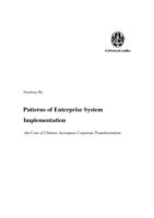 Patterns of enterprise system implementation - the case of Chinese aerospace corporate transformation